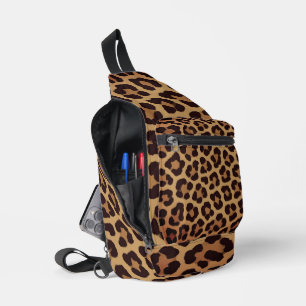 Leoparden-Druckmuster Crossbody Bag