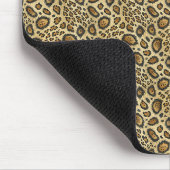 Leoparden-Druckmuster – Wildtier-Hautdesign Mousepad (Ecke)