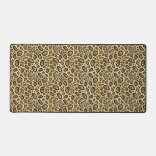 Leoparden-Druckmuster – Wildtier-Hautdesign Schreibtischunterlage