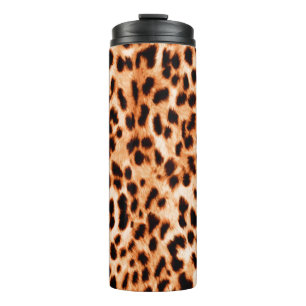 Leoparden-Drucktextur Thermosbecher