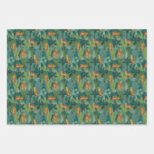 Leoparden Dschungel Geschenkpapier Set (Vorderseite)