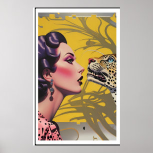 Leoparden Frauen tauschen ihre Spots in Poster