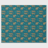 Leoparden Geschenkpapier (Flach)