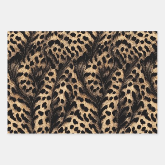 Leoparden Geschenkpapier Set (Vorderseite 3)