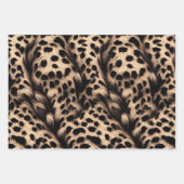 Leoparden Geschenkpapier Set (Vorderseite)