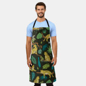 Leoparden im Dschungel: Vintag Schürze (Getragen)