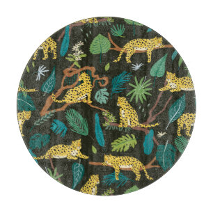 Leoparden im Dschungel: Vintage Wild Schneidebrett