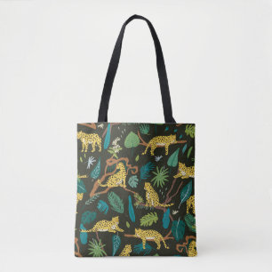Leoparden im Dschungel: Vintage Wildnis Tasche