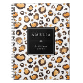 Leoparden | Individuelle Name Notizblock (Vorderseite)