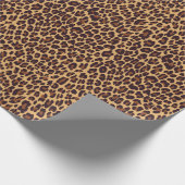Leoparden, Käsekatsch-Tierdruck. Geschenkpapier (Ecke)