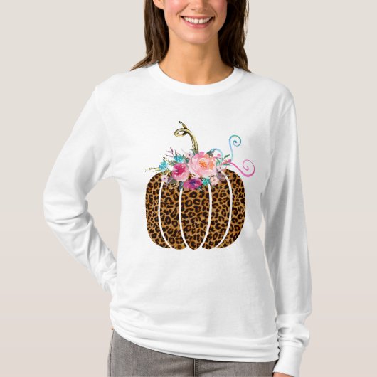 Leoparden-Kürbis T-Shirt (Vorderseite)