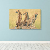 Leoparden Leinwanddruck (Insitu (Holzboden))