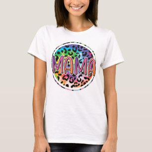 Leoparden Mama Circus lustiges Geschenk T-Shirt