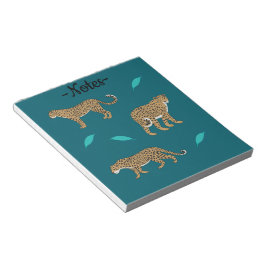 Leoparden Notizblock
