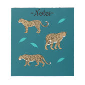 Leoparden Notizblock (Vorderseite)