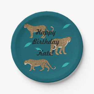 Leoparden Pappteller