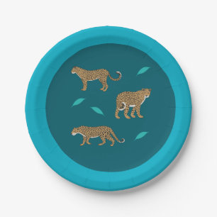 Leoparden Pappteller