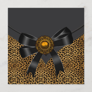 Leoparden-Party Einladung