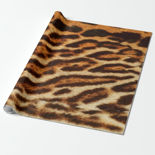 Leoparden Pelztexturen. Tierdruck Geschenkpapier (Ungerollt)