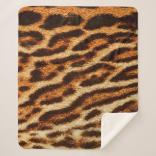 Leoparden Pelztexturen. Tierdruck Sherpadecke