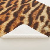 Leoparden Pelztexturen. Tierdruck Sherpadecke (3/4)