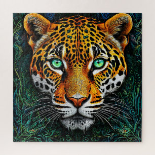 Leoparden-Porträt-Geschenk für Tierfreunde Puzzle