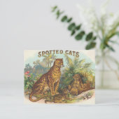 Leoparden Postkarte (Stehend Vorderseite)