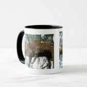 Leoparden-Ruhen im Baum Tasse (Vorderseite Links)