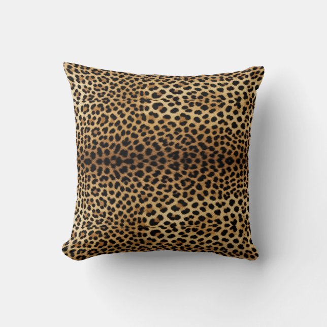 Leoparden-Skin-Muster Kissen (Vorderseite)