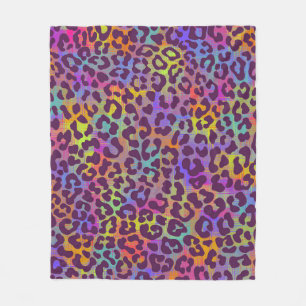 Leoparden-Skin-Muster. Sich nahtlos wiederholender Fleecedecke