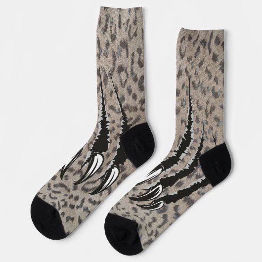 Leoparden Socken (Linkes Detail)