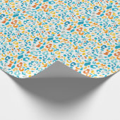 Leoparden Spots: Farbige Vintage Textur. Geschenkpapier (Ecke)