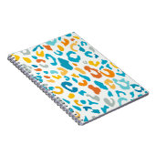 Leoparden Spots: Farbige Vintage Textur. Notizblock (Rechte Seite)