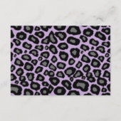 Leoparden-Spots und Lila Multifunktionsleisten-Inf Begleitkarte (Rückseite)
