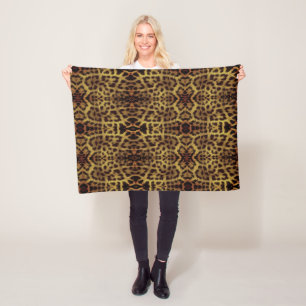 Leoparden-Tierdruck-Decke Fleecedecke