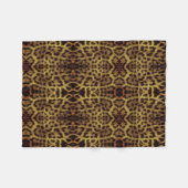 Leoparden-Tierdruck-Decke Fleecedecke (Vorderseite (Horizontal))