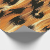 Leoparden-Tierdruck-Muster Geschenkpapier (Ecke)