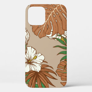 Leoparden tropische Blätter Hibiskus Blume nahtlos Case-Mate iPhone Hülle