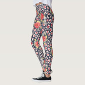 Leoparden und Vintage Rose Leggings (Links)