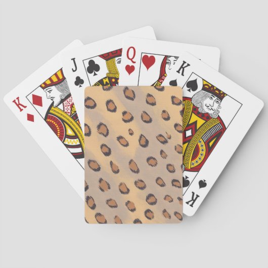 Leoparden zeichnen Karten Spielkarten (Rückseite)