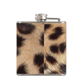 Leopardenausdruck Flachmann (Rückseite)