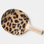 Leopardenausdruck Tischtennis Schläger (Seitenansicht)
