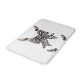 Leopardenbadewanne Badematte (Schrägansicht)