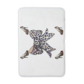 Leopardenbadewanne Badematte (Vorderseite Vertikal)