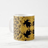 Leopardenbarocke, Verzierte Tierausdruck Kaffeetasse (Vorderseite Links)