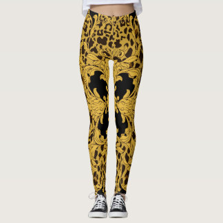 Leopardenbarocke, Verzierte Tierausdruck Leggings