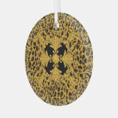 Leopardenbarocke, Verzierte Tierausdruck Ornament Aus Glas (Vorderseite links)