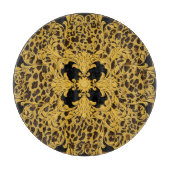 Leopardenbarocke, Verzierte Tierausdruck Schneidebrett (Vorderseite)