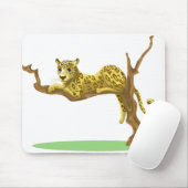 Leopardenbaum - Dschungelwaldlandschaft Mousepad (Mit Mouse)
