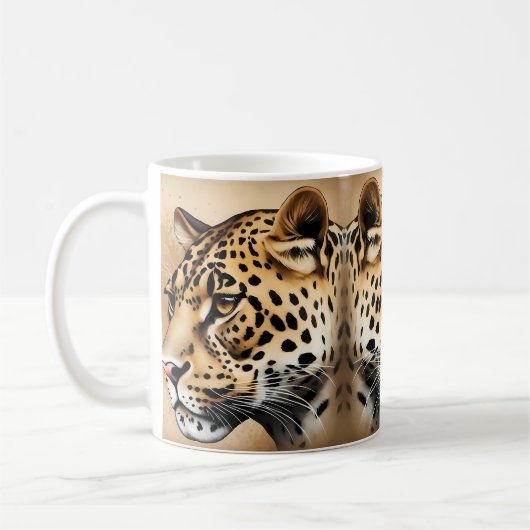 Leopardenblick: Kaffeetasse (Links)